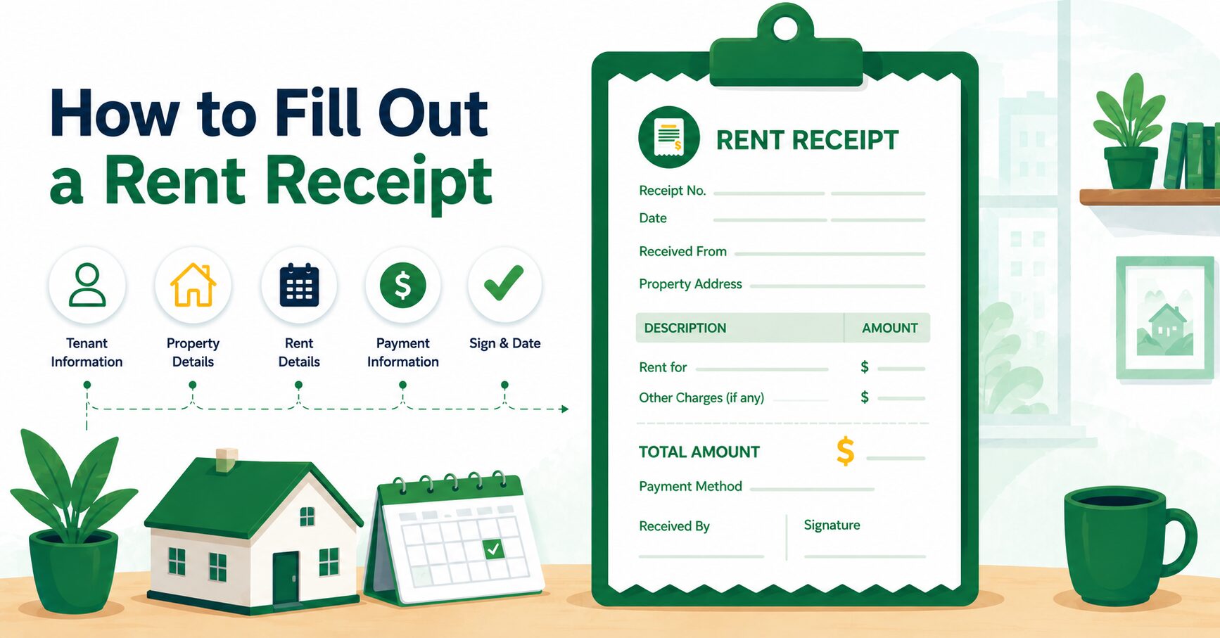 How to Fill Out a Rent Receipt